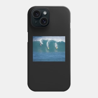 Waimea Bay Three Surfers Phone Case