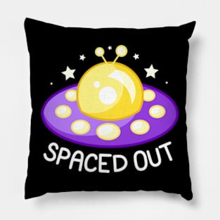 Spaced Out - Yellow and Purple Pillow