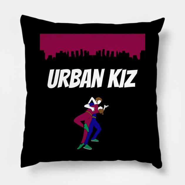 Urban Kiz with dancing couple | Kizomba | Skyline Tarraxinha Pillow by Primo Style