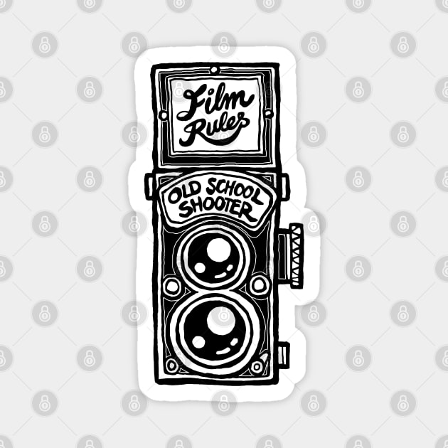 Analog Film Camera Photographer Magnet by Liyin Yeo