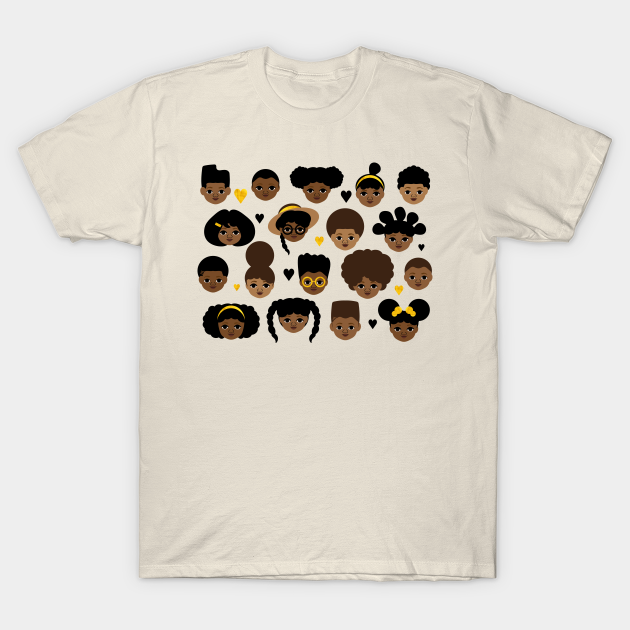 Girls and Boys - African American Kids - T-Shirt