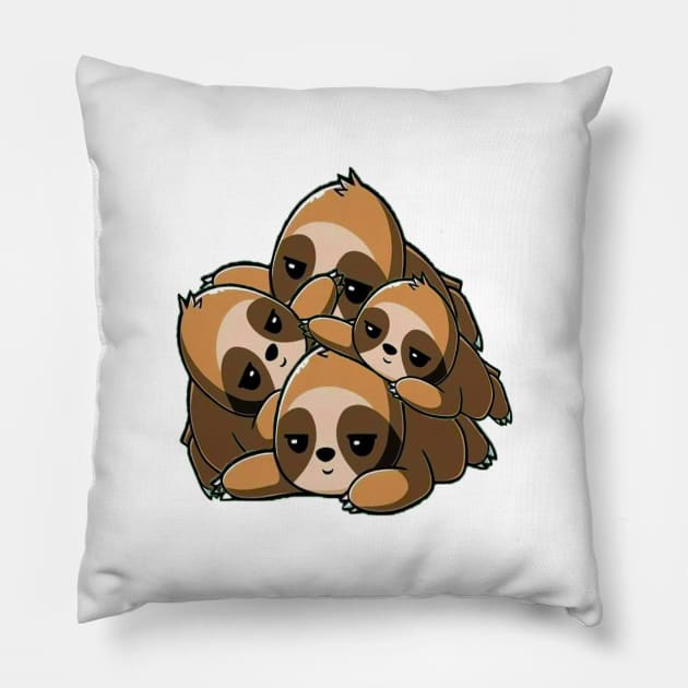 sloth stack Pillow by befine01