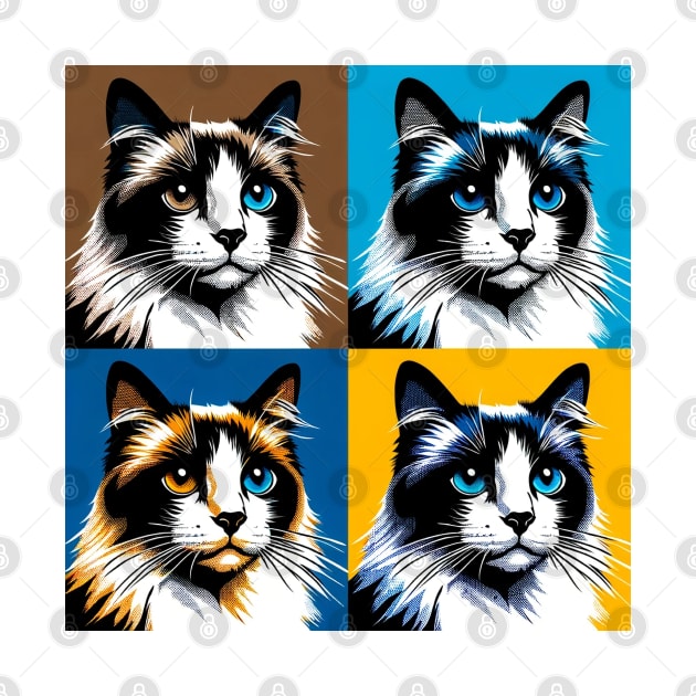 Snowshoe Pop Art - Cat Lovers by PawPopArt