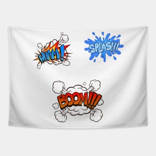 Comic Book Funny Sound Effects Pack Tapestry