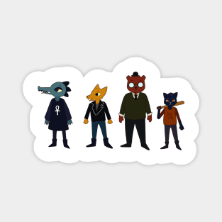 Night in the woods characters Magnet