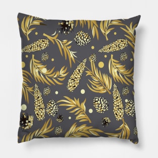 #Christmas #Pattern #Pine #Snow 2 Pillow