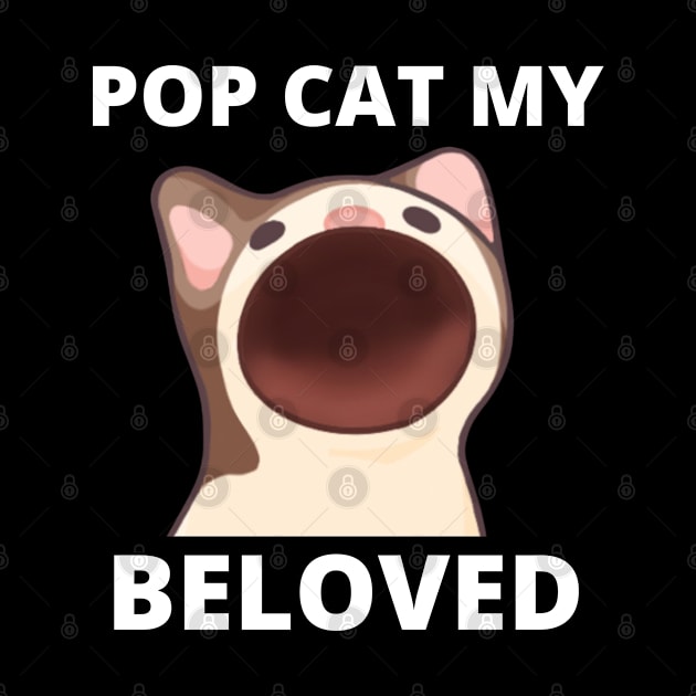 Pop Cat My Beloved Cat Meme Oatmeal by BobaPenguin