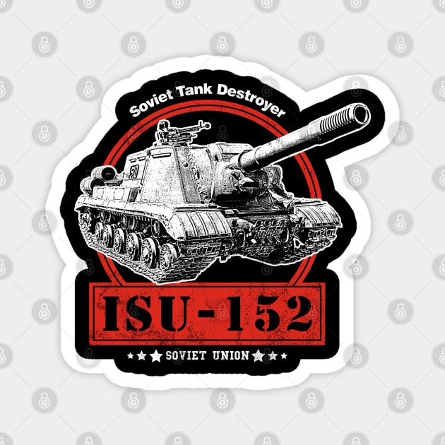 ISU-152 Soviet Tank Destroyer Magnet by rycotokyo81