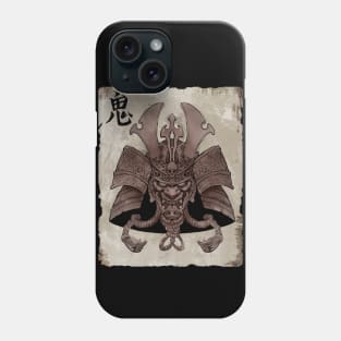 Samurai Mask Japanese Art Fighter Yokai Phone Case