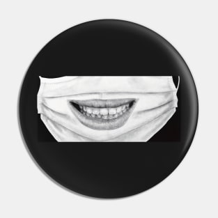 chilling smirk mask covid drawing hyperrealism Pin