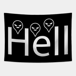 Hell bringing hell fun design Tapestry