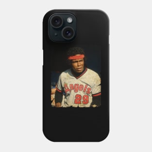 Rod Carew in Los Angeles Angels of Anaheim Phone Case