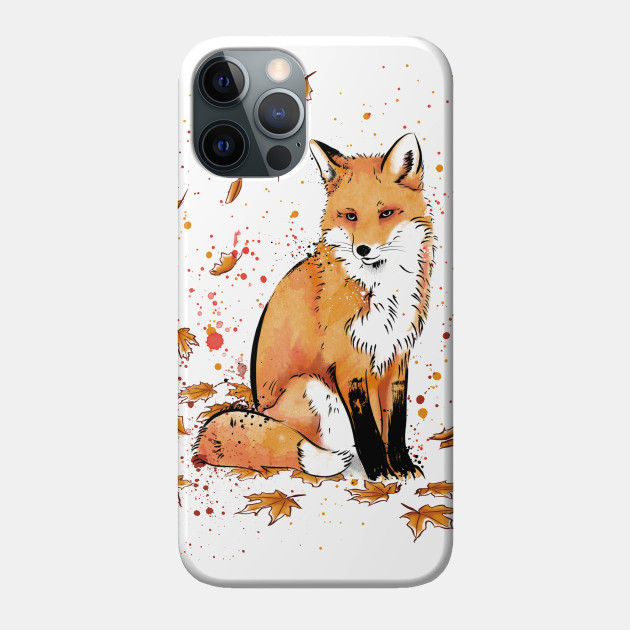 Fox in the Snow - Fox - Phone Case