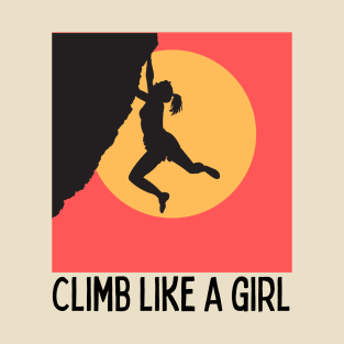 Climb like a girl T-Shirt