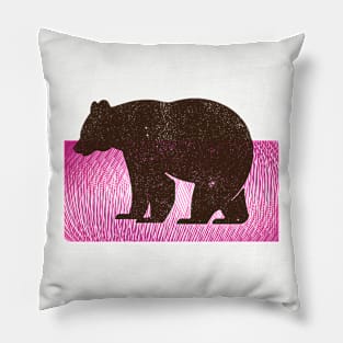 Bear on background Pillow