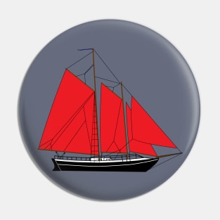 Schooner Alexander Hamilton Pin