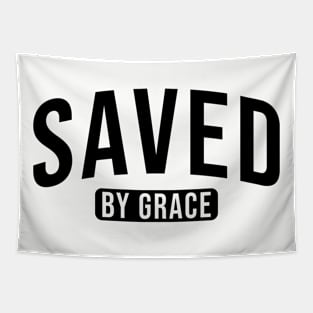 Saved By Grace, Christian, Faith, Believer Tapestry