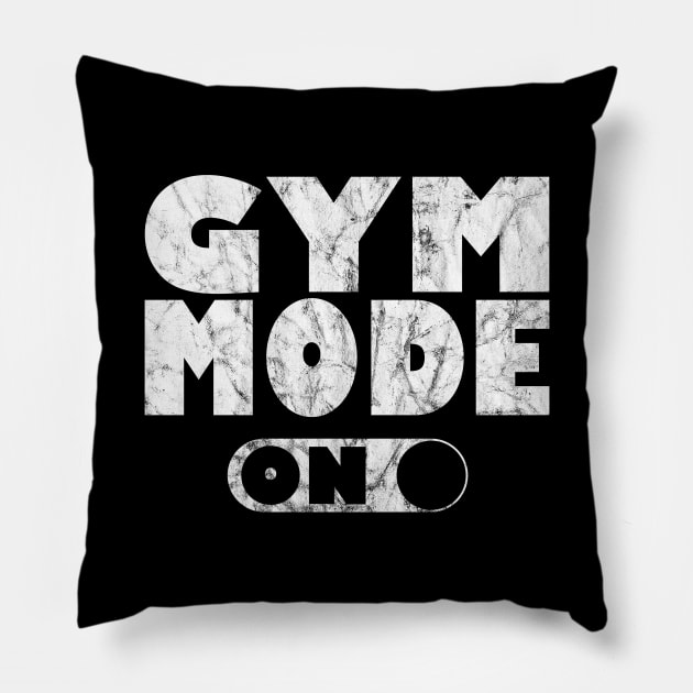 Gym Fitness Workout Training Quote Gift Pillow by TheOutdoorPeople
