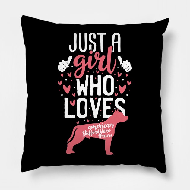American Staffordshire Terrier Dog Pillow by Tesszero