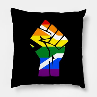 Black Lives Matter Fist LGBT Pride South Africa Pillow