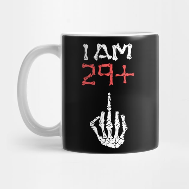 I am 29+ Middle finger - Twenty-Nine Plus Middlefinger 30 30th Birthday  Gifts - Birthday Gift Idea - Mug