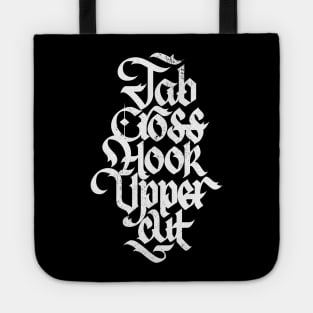 Jab Cross Hook Upper - White Distressed Tote