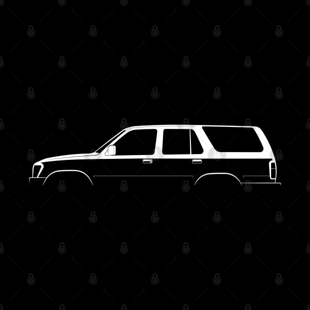 Toyota 4Runner (N120/N130) Silhouette by Car-Silhouettes