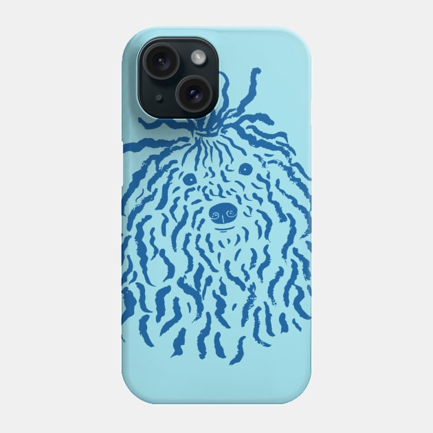 Puli (Sky Blue and Blue) Phone Case by illucalliart