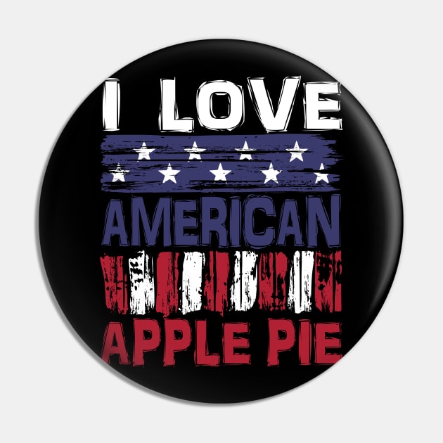 I Love American Apple Pie Pin by Nerd_art