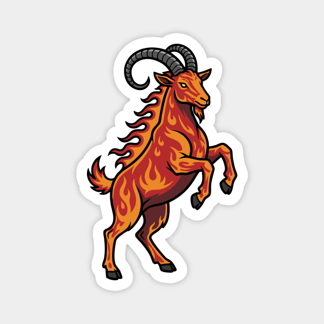 Year of the Fire Goat 2027 Magnet by CreativeSage