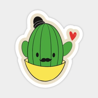 Cute Mr cactus Magnet