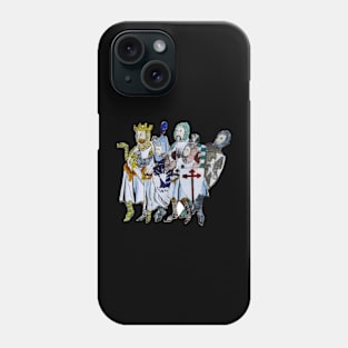 Holy Grail King Arthur Medieval Knights Humor Graphic Novelty Funny Retro Design Phone Case