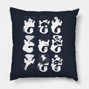 Same Shape But Nine different characters Pillow