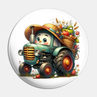 Cute Tractor Pin