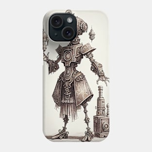 Steampunk Robot Companion Phone Case