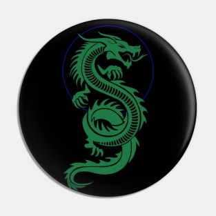 Emerald Dragon Pin