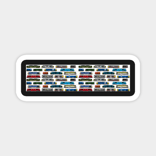 Diesel Locomotive Print Magnet by ontherails