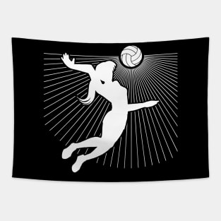 Volleyball Girl Serve - Volleyball Player Shirts and Gifts Tapestry