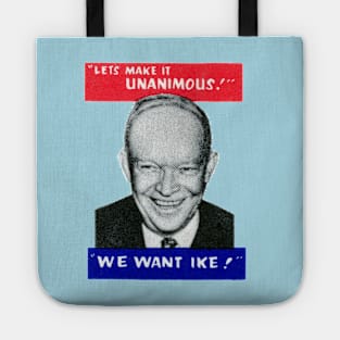 1956 We Want Ike Tote