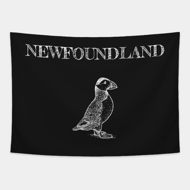 Puffin Sketch || Newfoundland and Labrador || Gifts || Souvenirs || Clothing Tapestry by SaltWaterOre