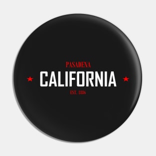 PASADENA REPUBLIC RED ON WHITE by Mistah Wilson Pin