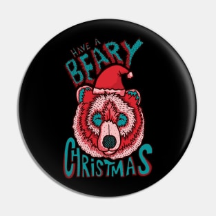 Beary Christmas reds Pin