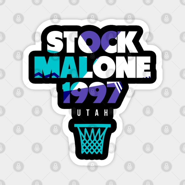 Throwback Utah Basketball Magnet by funandgames