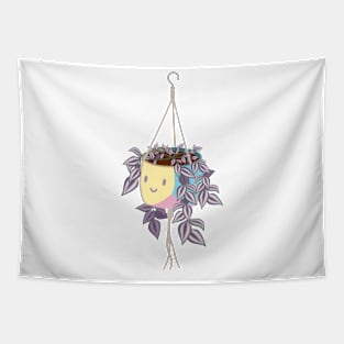 tradscantia plant in pansexual pride pot Tapestry