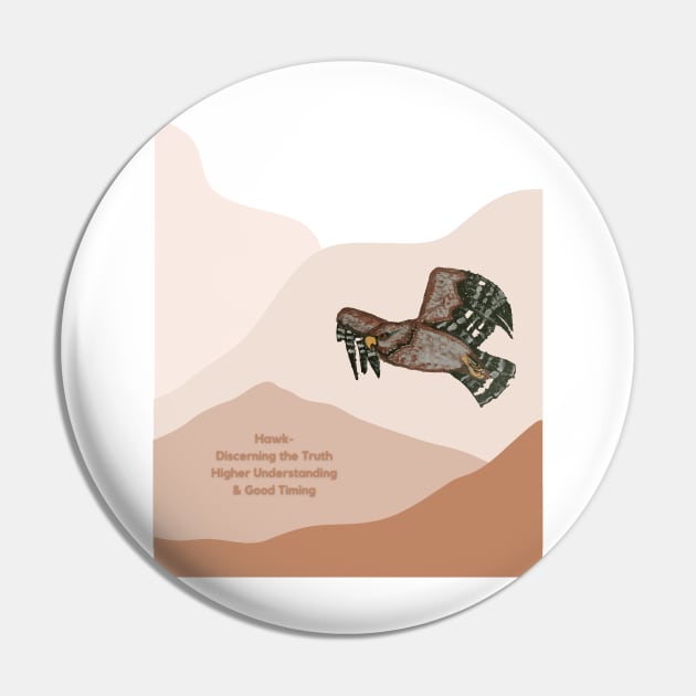 Hawk Eye Pin by Primal Nature Tees