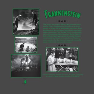 Frankenstein Synopsis Design T-Shirt