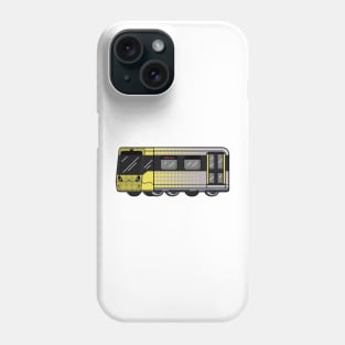 Manchester Metrolink tram graphic in Flux Systems style Phone Case