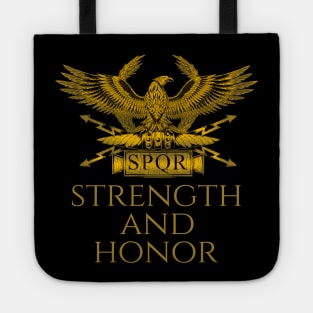 Ancient Rome SPQR Roman Legion Eagle Aquila Military History Tote