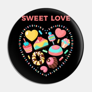 sweet candy heart love Pin