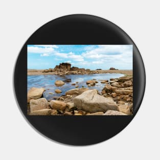 Rocky landscape in the coast of Brittany Pin